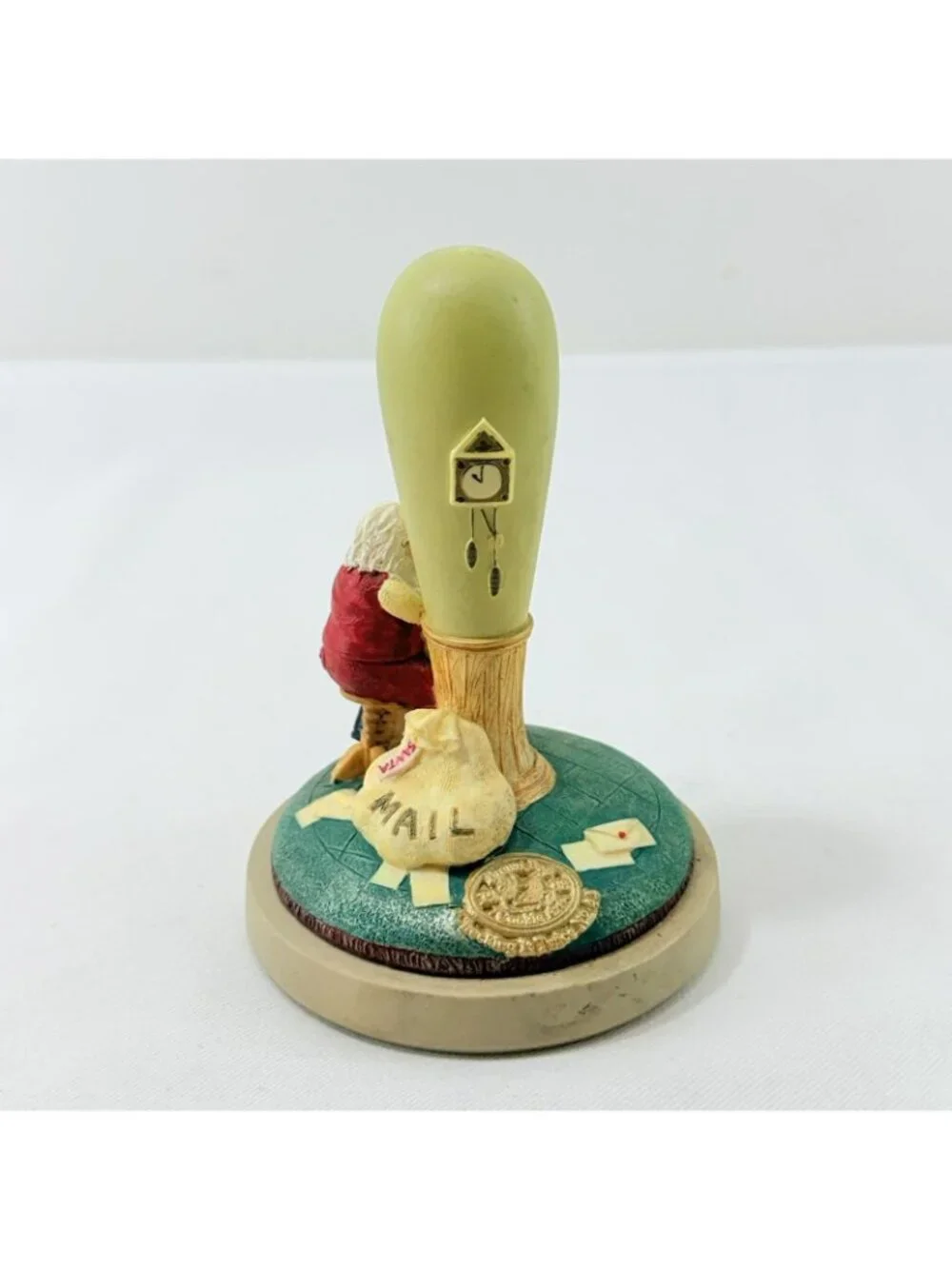 Vintage Brown Bag Cookie Christmas Santa Stamp #44 Press Checking Twice 24 Dec